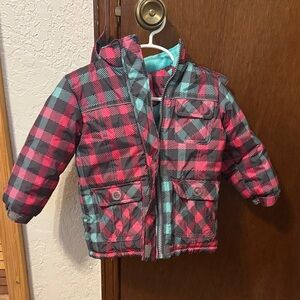 Plaid Puffer/Ski Jacket for Kids